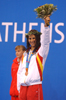 Ana García-Arcillar tras ganar una medalla en Atenas 2004
